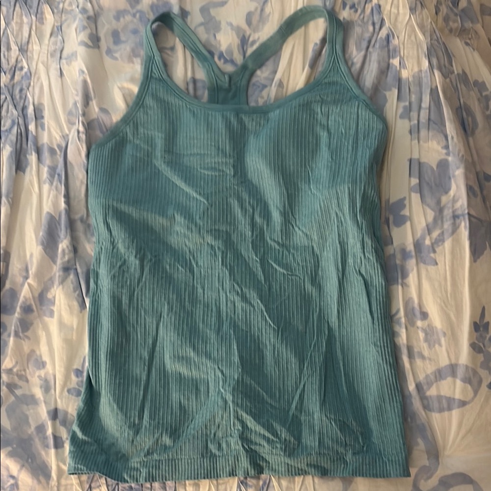 Teal Lululemon Ebb to Street Women's Tank Top